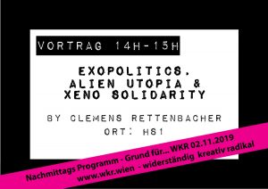 exopolitics, alien utopia & xeno solidarity @ HS2